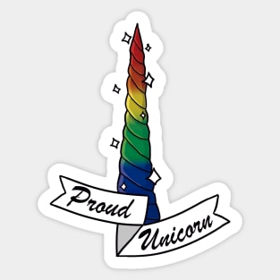 Proud Unicorn - Rainbow Sticker